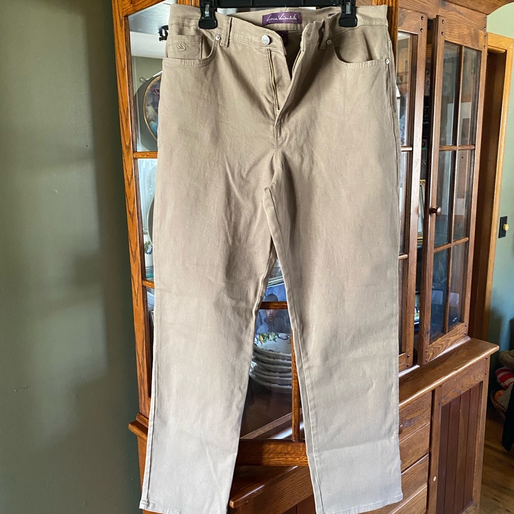 Gloria Vanderbilt Tan Straight Jeans - image 1